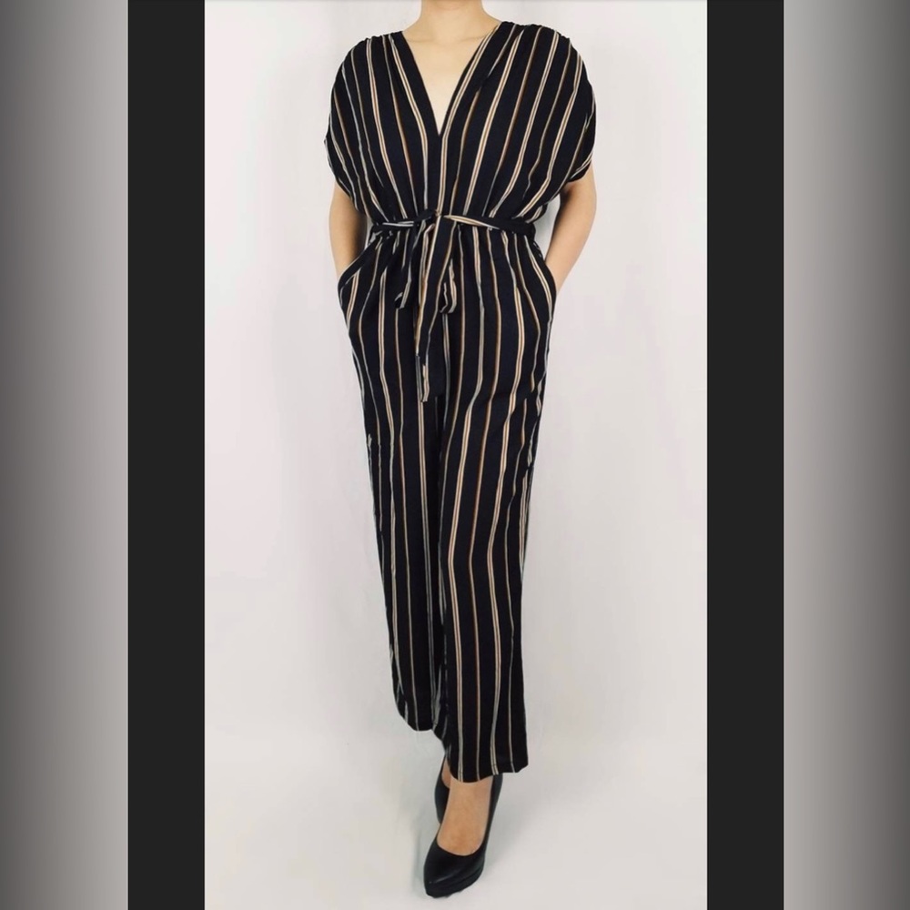 Striped jumpsuit